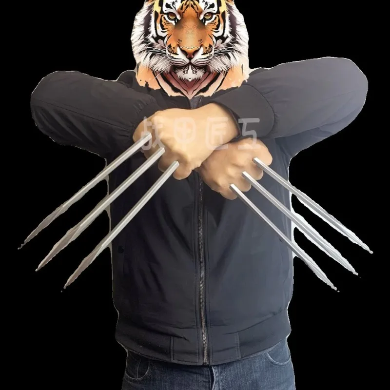 2 pièces/lot 26cm Simulation Cosplay X-MAN griffes Wolverine x-men accessoires de Cosplay Anime scène accessoires de déguisement de fête