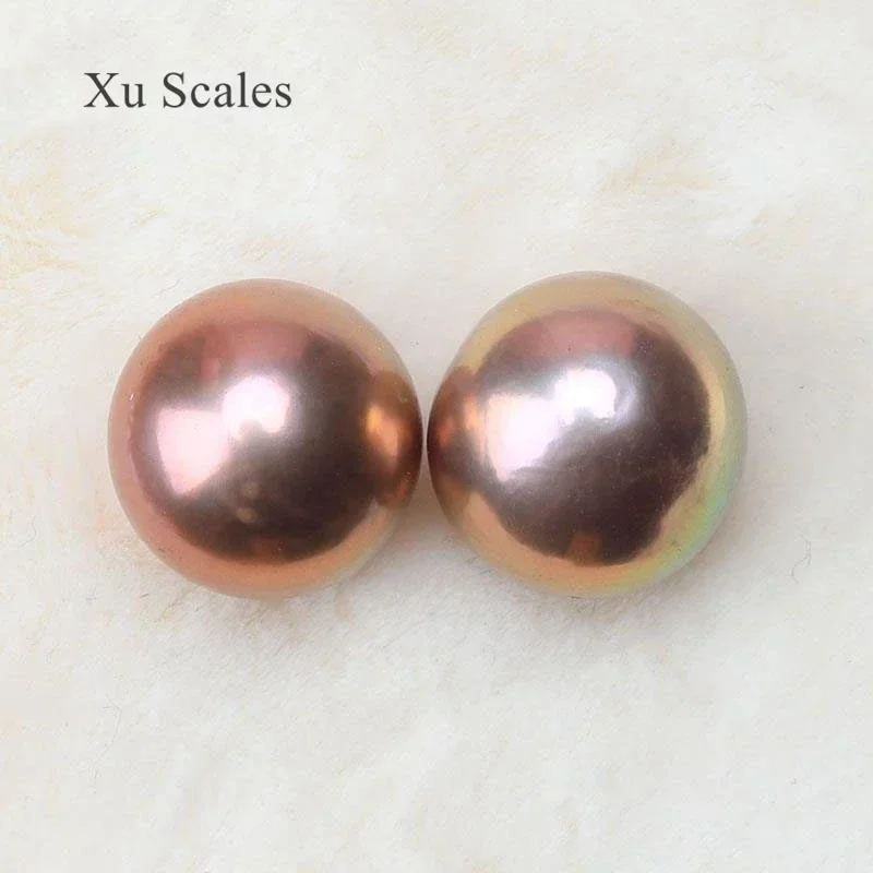 10MM Round Natural Freshwater Edison Baroque Pearl Paired with Colorful Candy Colors Customized Earrings DIY Various Jewelry