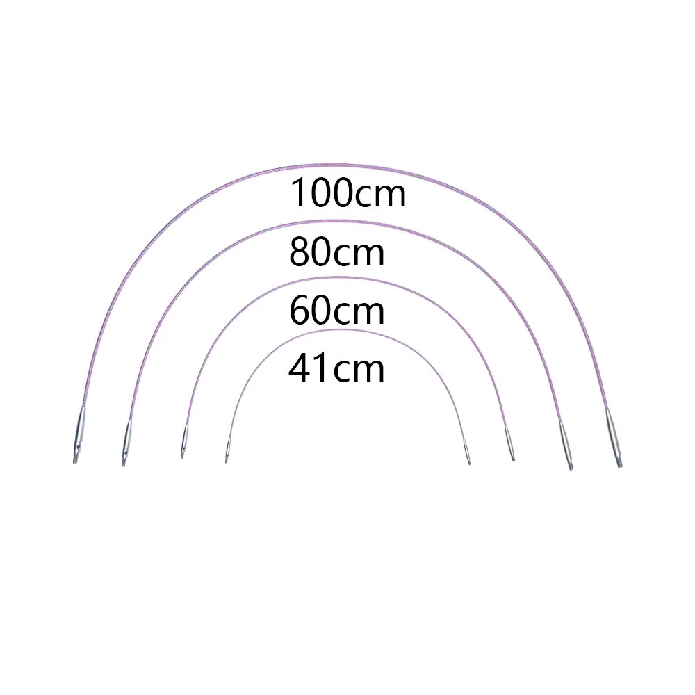 10 Pairs Knitting Needles, Removable Birch Wood Crochet Hooks Interchangeable Circular Needle Set for DIY Weaving Knitting