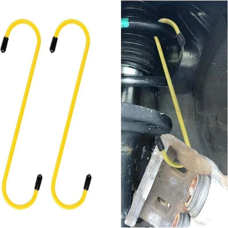 Auto-Bremssattel-Haken, Auto-Bremssattel-Aufhänger, Haken mit Gummispitzen, universelle Werkzeuge für Bremslager, Achseraufhängung, Arbeit