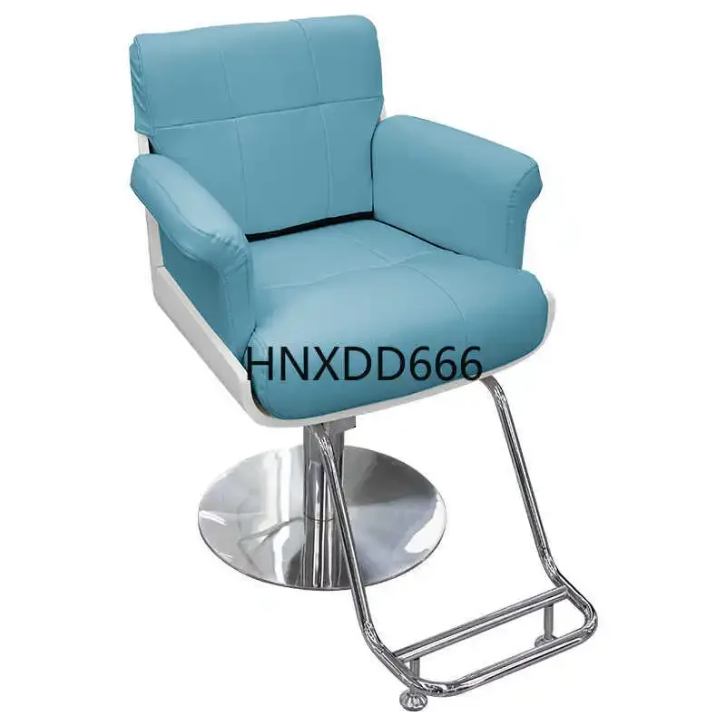 Light luxury perm chair Hair salon Simple Internet celebrity Stainless steel hair salon chair