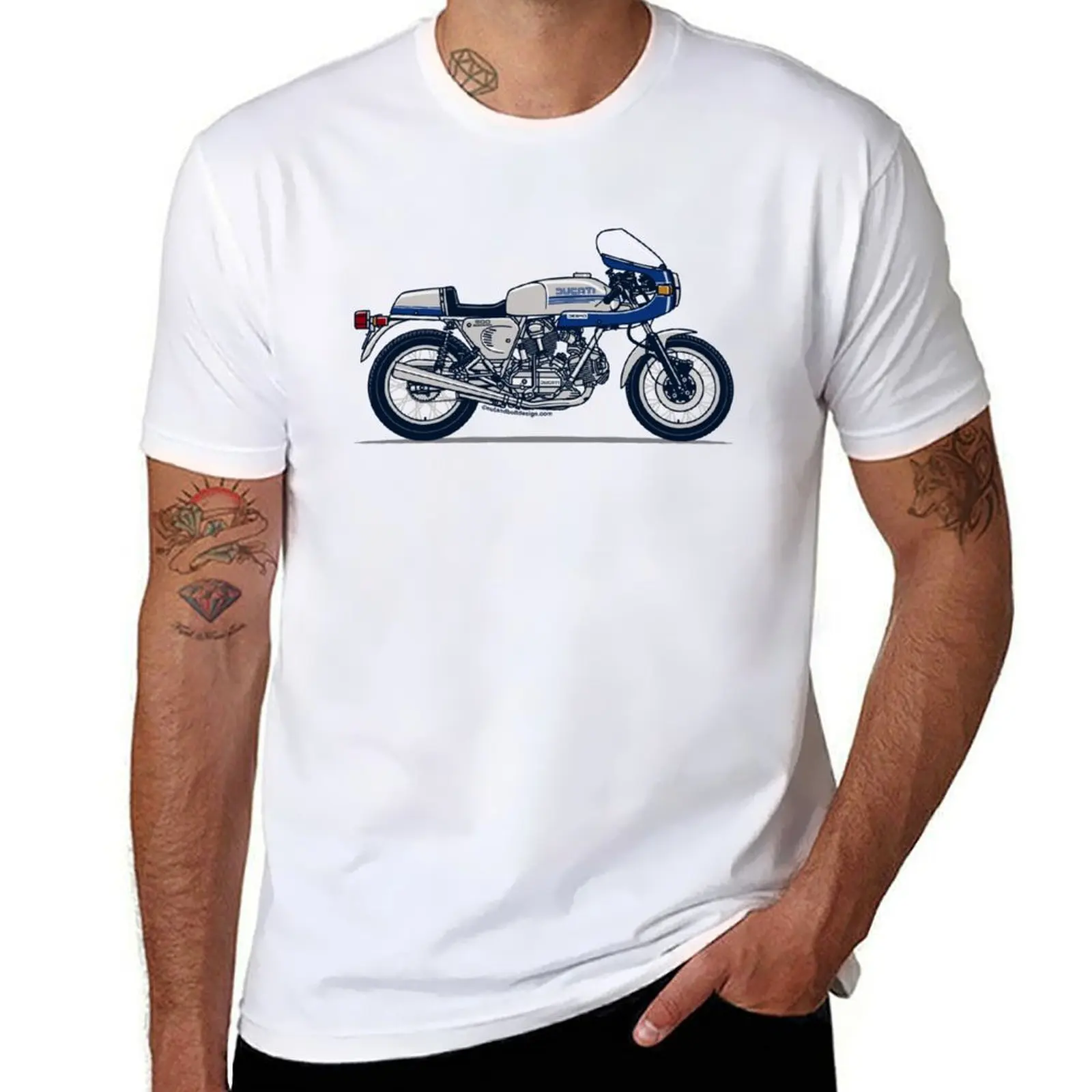 

900 Super Sport Motorcycle T-Shirt man t shirt designer men t shirt cotton 100% T-Shirt