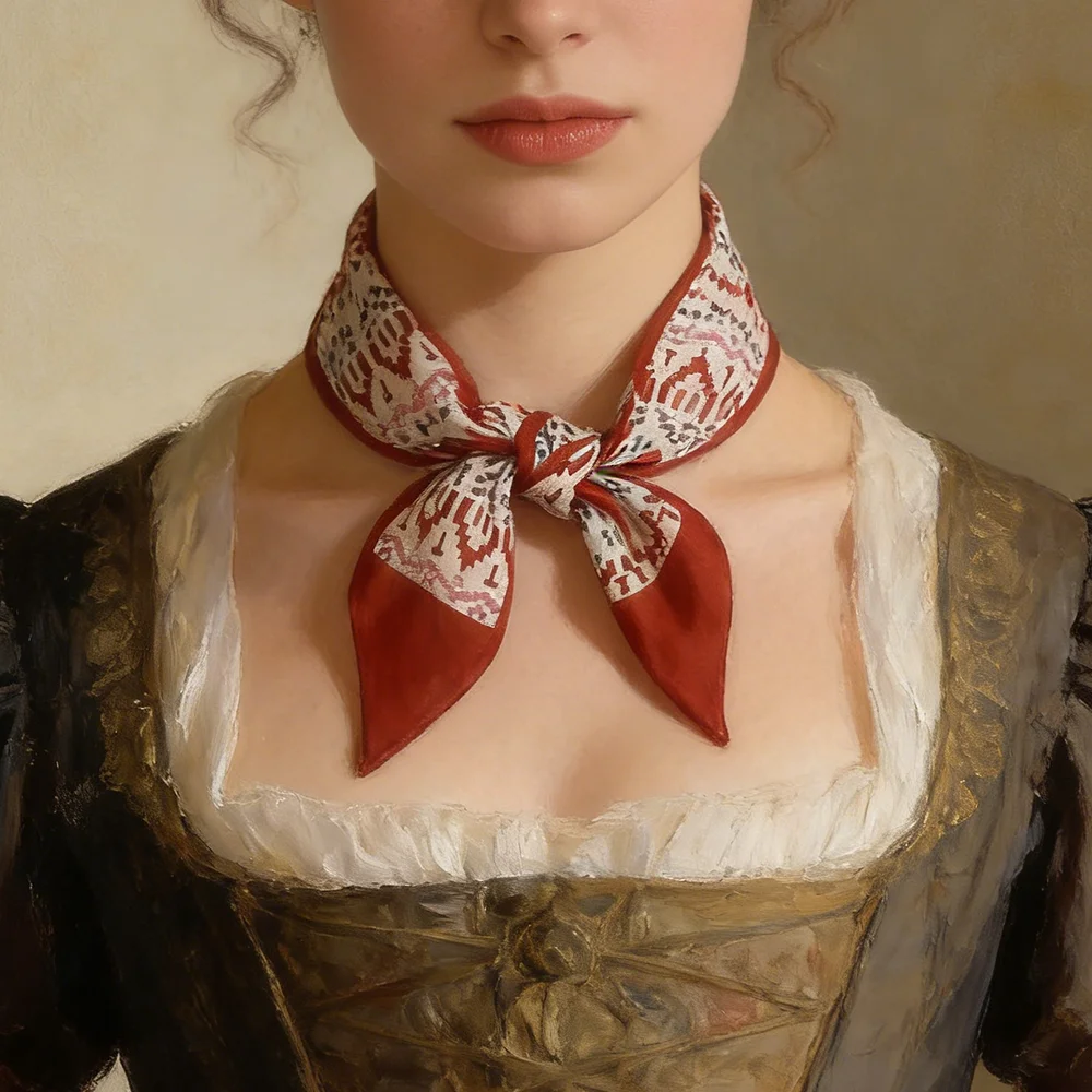 

Модный роскошный тонкий шелковый шарф для женщин, шарф для сумки, платок на шею, повязка на голову