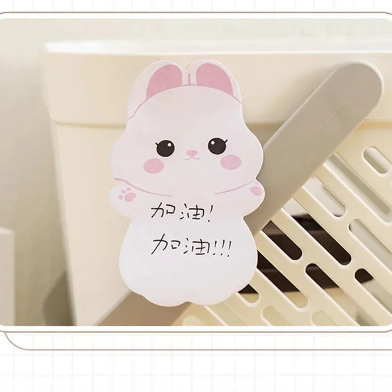 خارج المخزون - صور 6 قطع الحيوان الأرنب الدب الكلب ملاحظات لاصقة مذكرة الوسادة ورقة اللوازم المدرسية ملصقات القرطاسية