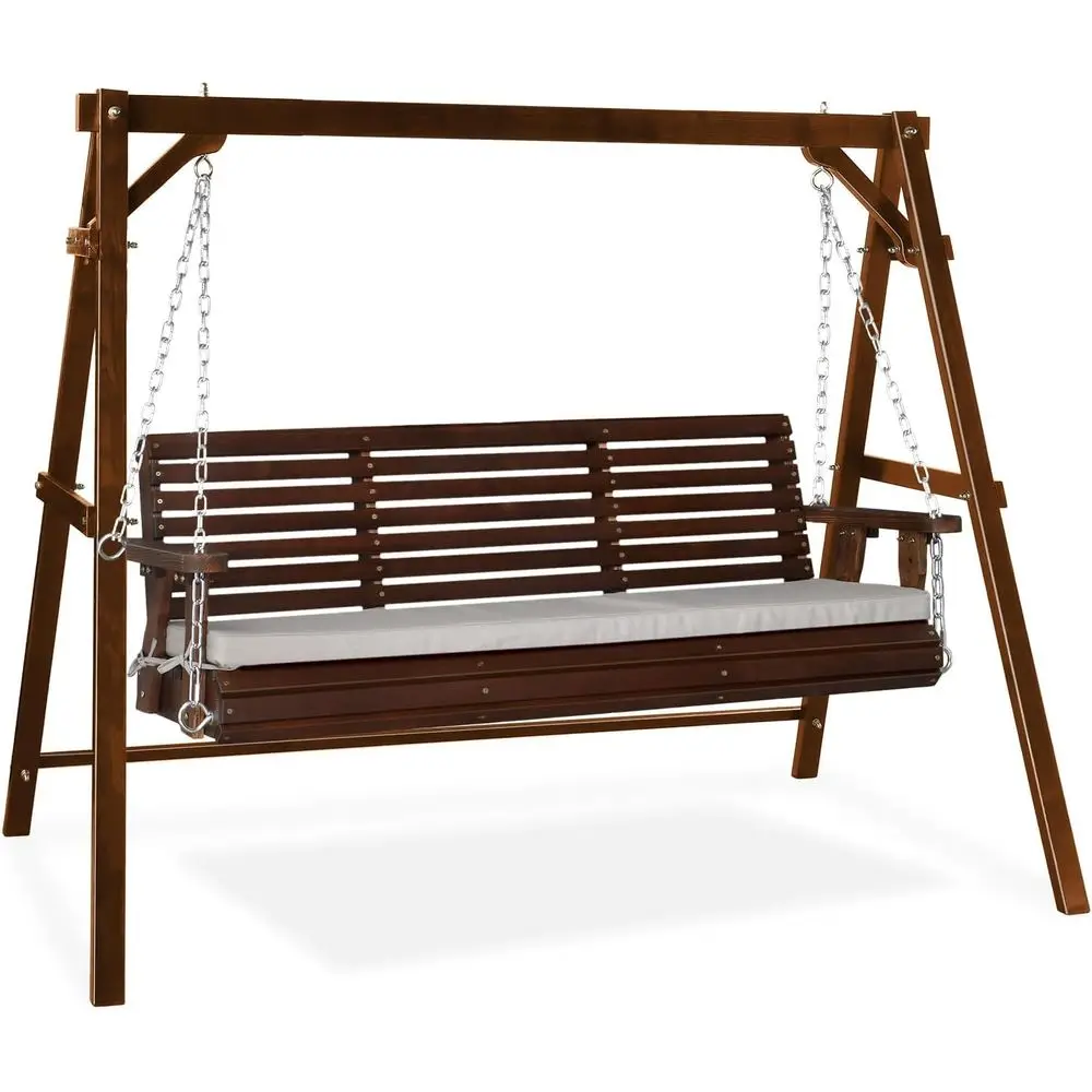 

Уличные качели-диван для террасы с подставкой, грузоподъемность 400 кг, с дополнительными подушками для двора, сада, бассейна, патио