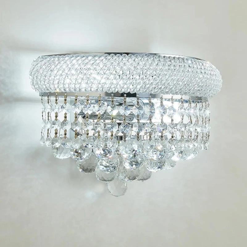 الشمال ضوء فاخر كريستال الجدار مصباح الآن مصمم بسيط غرفة نوم غرفة المعيشة ضوء الممر تركيبة إضاءة الزخرفية