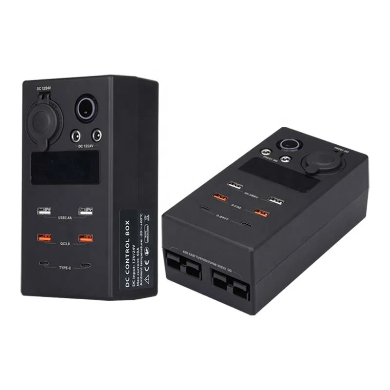 

Home Switch RV Power Distribution Equipment with 12V 24V Control Box Socket Battery Van Life Accessories for Camping