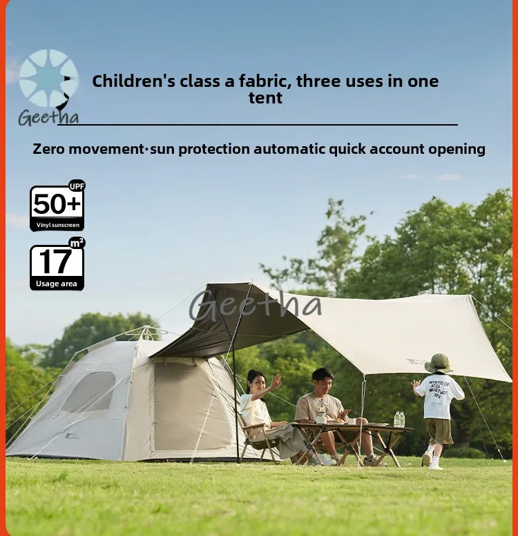 155Pro Tent Canopy 2-in-1 Outdoor Camping Portable Automatic Speed Open One-click Open and Close