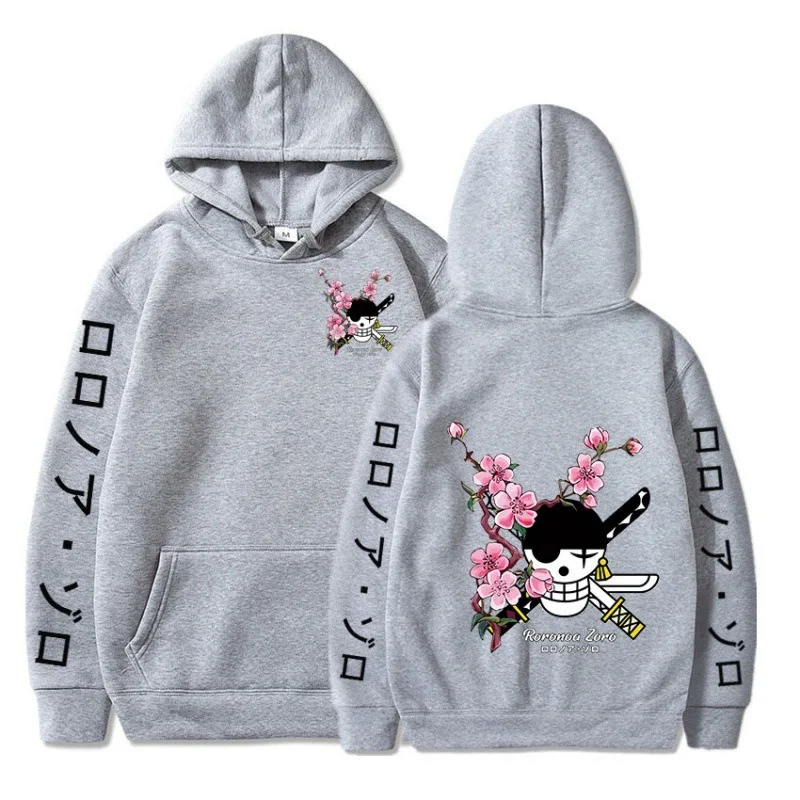

Autumn Winter Fleece Japan Anime One Piece Hoodie Men Women Hoodies Loose Sweatshirt Unisex Autumn Warm Casual
