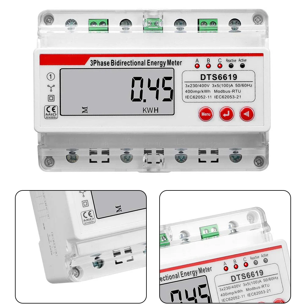 1 個の電気メーター LCD ディスプレイと LED インジケーター電子電気メーター、多機能計器メーターツール