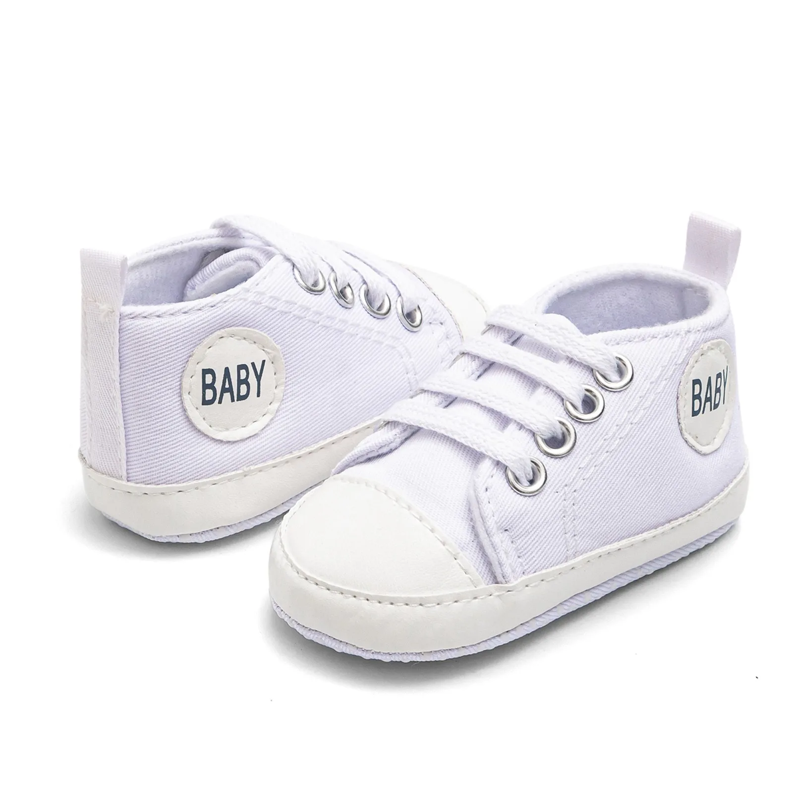 Baby Canvas Classic Sports Sneakers Newborn Baby Boys Girls Print Star First Walkers Shoes Infant Toddler Anti-slip Baby Shoes