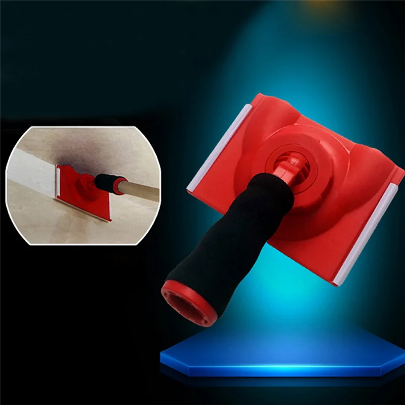 Latex Paint Edger with Handle Flat Trimming Brush Trimmer Color Separation Tool Brush Plaster Line Corner Brush