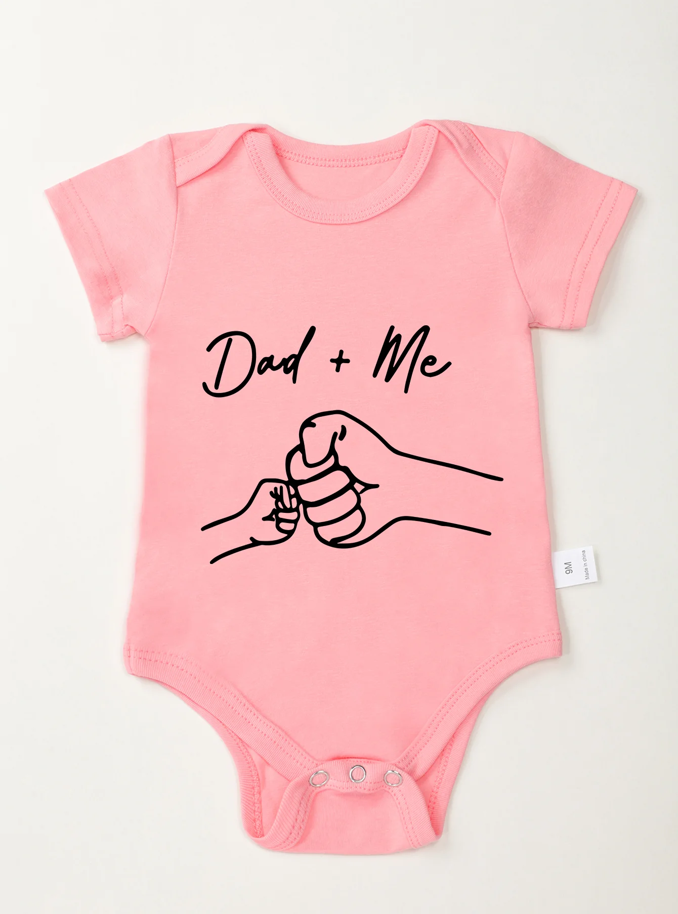 Clothes Rompers Dad and Me Printing Trendy Short Sleeve Bodysuit Newborn Infant Toddler Baby Girl Boy Jumpsuit High Quality