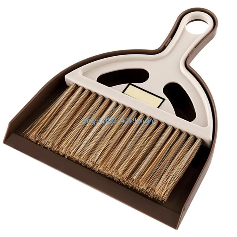 N5KC Convenient Desktop Hand Broom Brush for Cleaning Table Countertop Kid Pets Hair