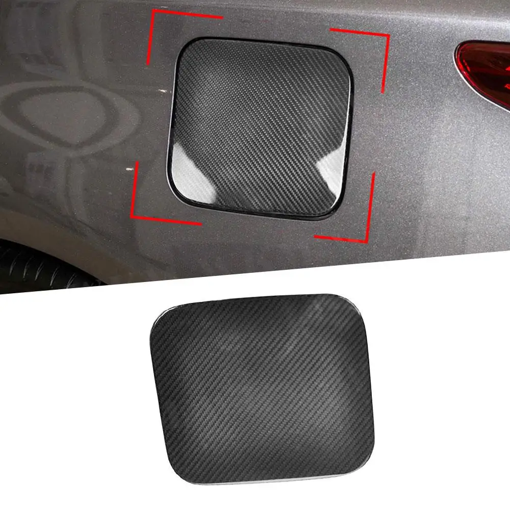 

For Infiniti Q50 2016-2022 Carbon Fiber Oil Fuel Tank Cap Cover Stickers Protector Exterior Oil Box Decoration Accessories