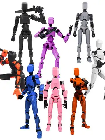 Action Doll Titan Multi Joint Mobile Transformation Robot Handheld T13 Action Doll Character and Dog Shaped Toy Children's Gift