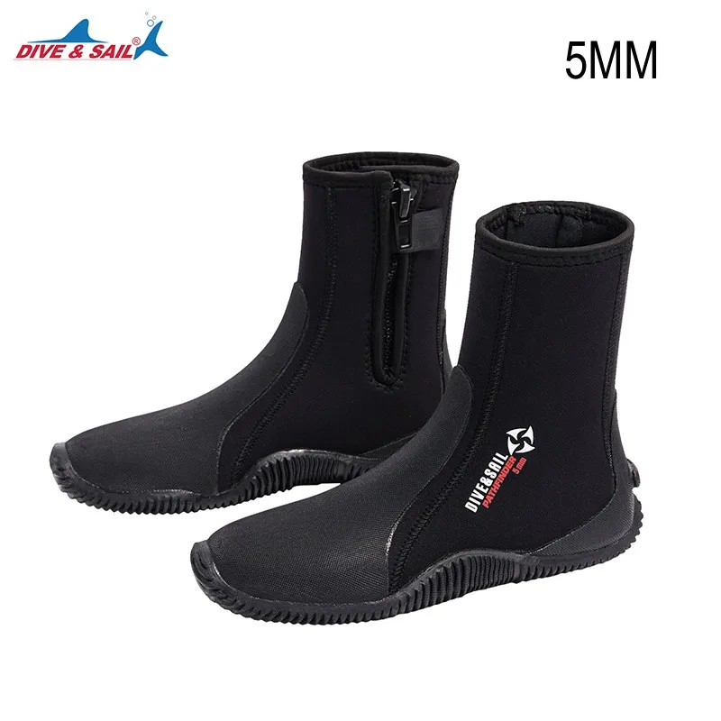 2023 Professional 5mm Neoprene Diving Boots Adults Thermal Winter Wetsuits Boots Beach Water Shoes for Unterwater Snorkeling