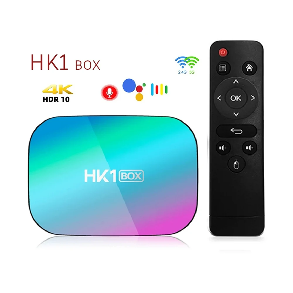 

Приставка Смарт-ТВ HK1, Android 9,0, медиаплеер, HK1,1080P,1000M,Amlogic S905X3,4G,64G,128G,8K, 2,4G,5G HK1