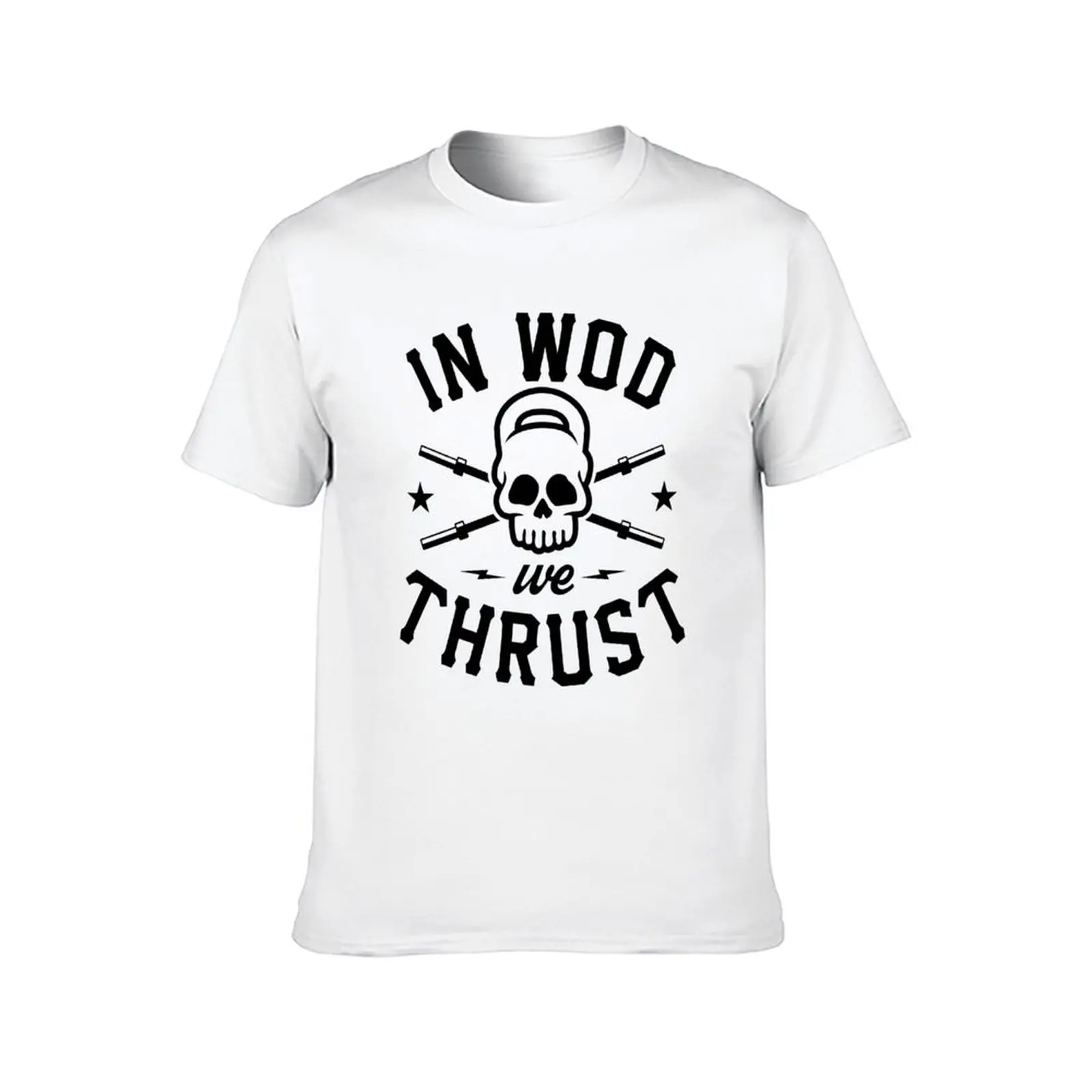 تي شيرت In WOD We Thrust v2 تي شيرت رجالي تي شيرت قطني برسومات للرجال #2