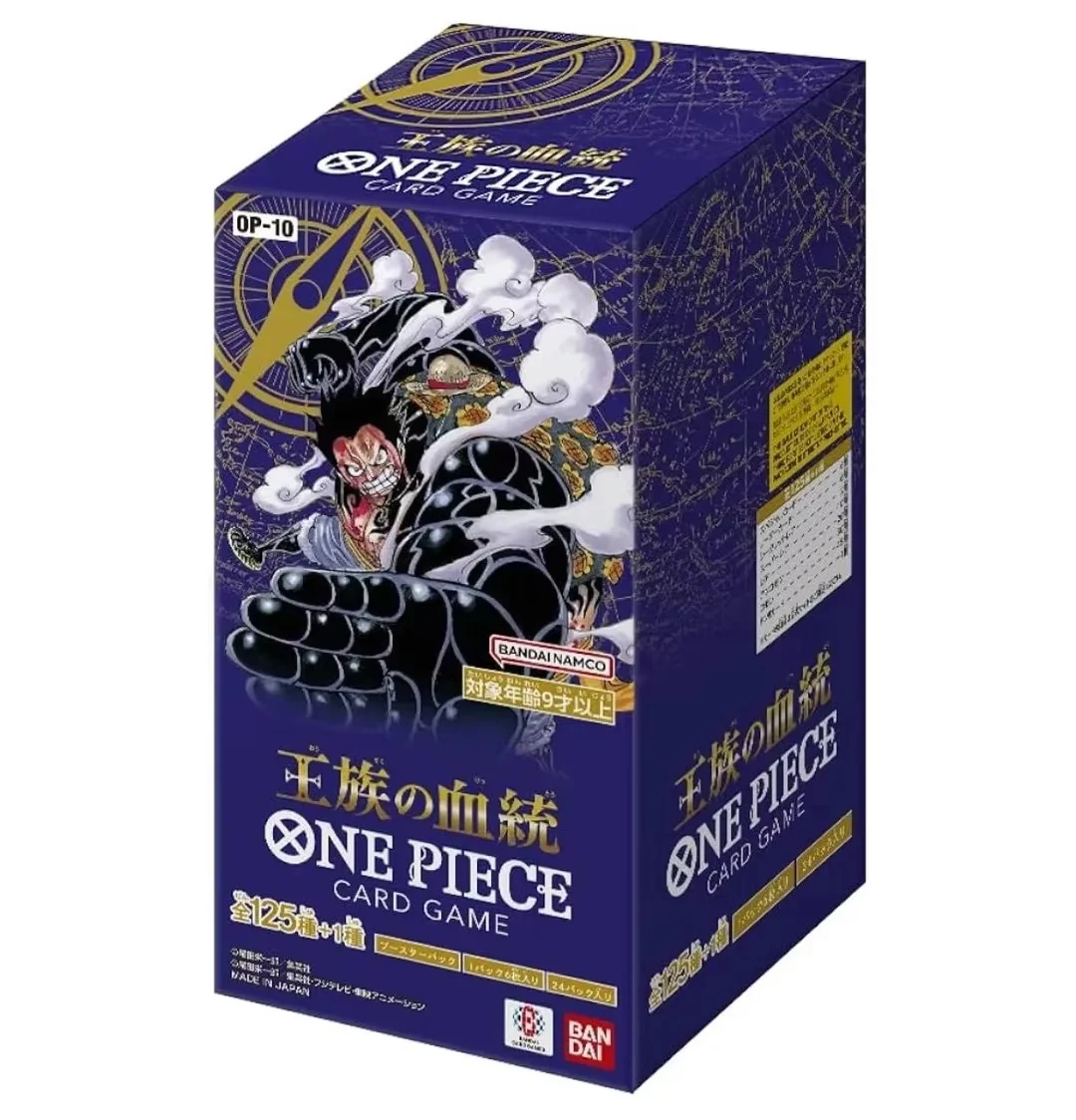 

Ready Stock Original One Piece Card Game Op10 Royal Bloodline Booster Box Japanese Tcg Trading Cards Op-10 Booster Pack 6 Cards