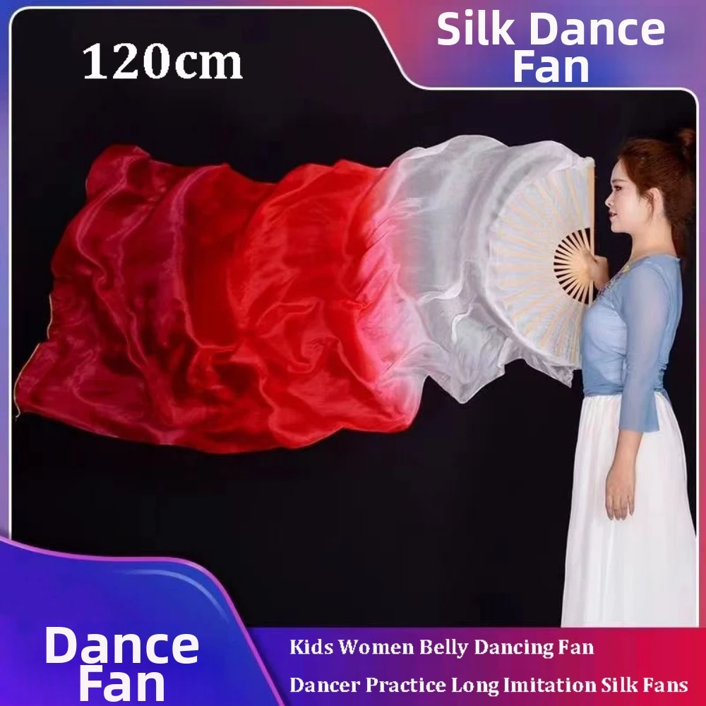 Abanico Danza del Vientre degradado color – 120 cm para bailarinas - imagen 5