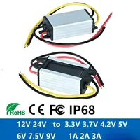 12V To 3V 3.3V 3.7V 5V 6V 9V 3A DC To DC Converter Power Supply Voltage Converter Buck Step-Down Module 12v24 to 5vV For Car