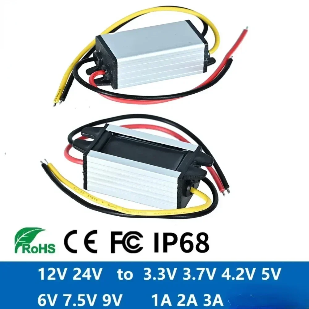 12V na 3V 3.3V 3.7V 5V 6V 9V Przetwornica DC na DC Zasilacz Konwerter napięcia Buck Step-Down Module 12v24 do 5vV Do samochodu