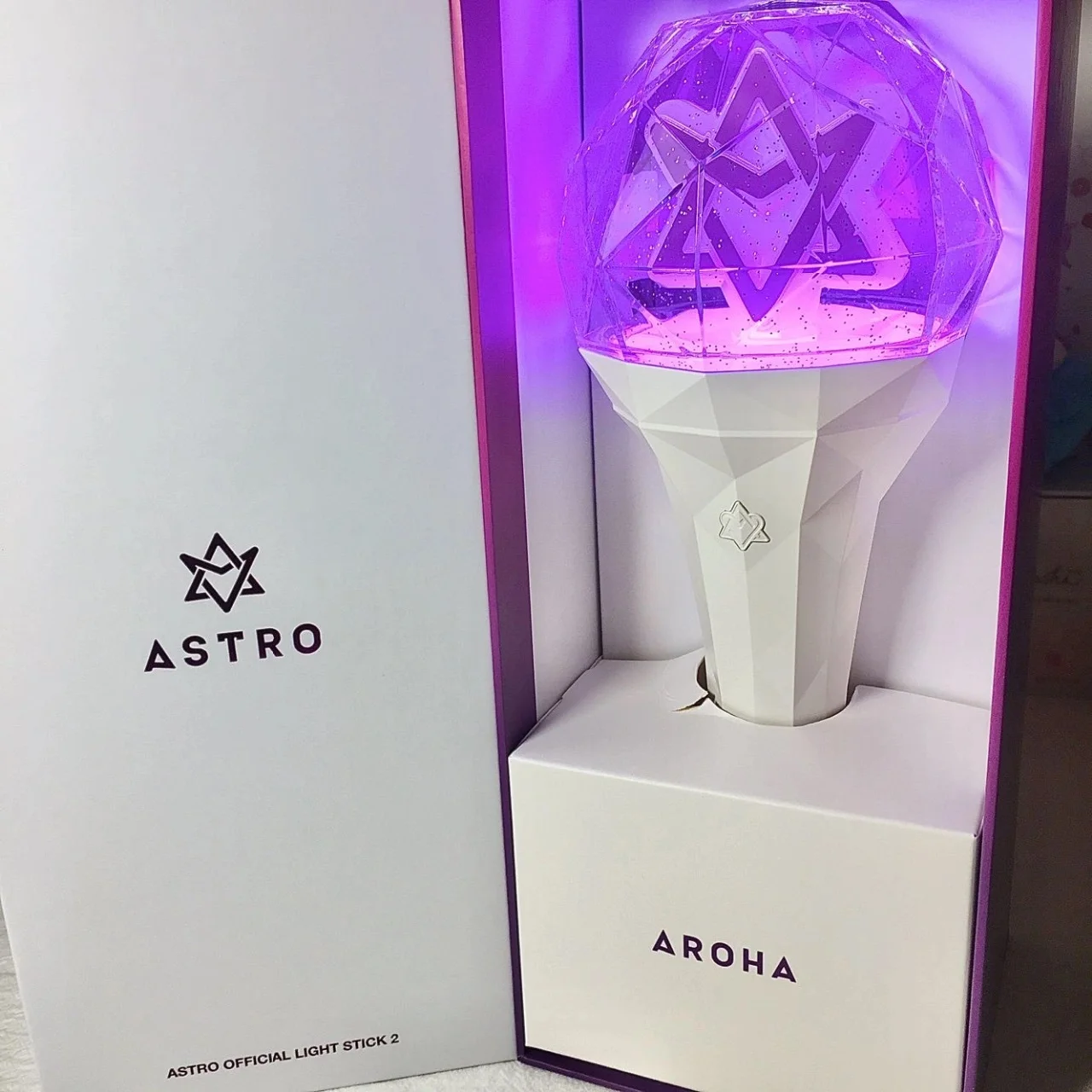 Kpop ASTRO Lightstick, VER.2, Merch Concerto, Kim Myoung, Joon Park, Jin Woo, Cha, EunWoo, Rocky, Sanha, Brinquedos Vara de Luz, Presente de Natal