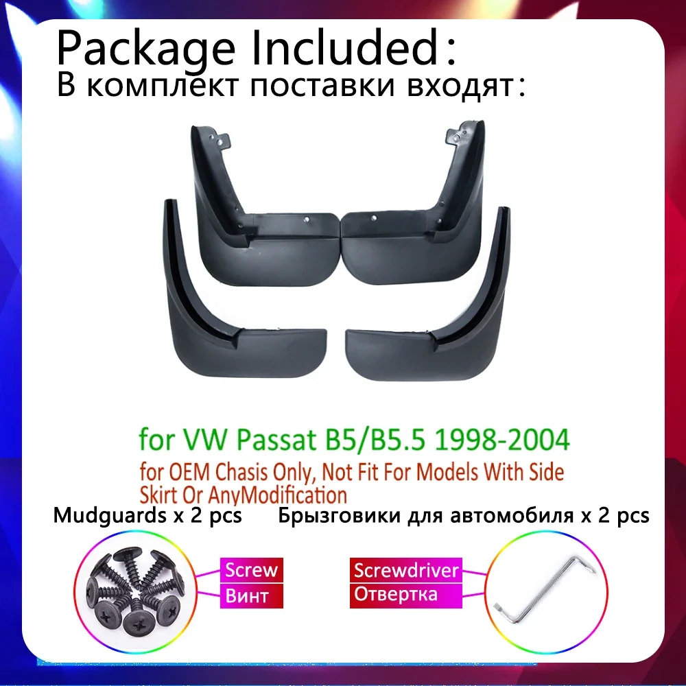 Autobanden Spatbordbeschermers Voor Volkswagen Vw Passat B5 B5.5 1998 ~ 2004 1999 2000 2001 2002 Spatlappen Auto-Accessoires-Goederen