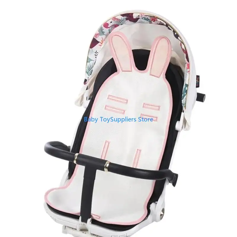 

R1WF Universal Baby Strollers Cooling Mat Summer Ice Silk Car Cushion Pad