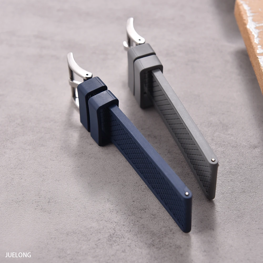 2025 NewFKM سوار ساعة مطاطي 18 ملم/20 ملم/22 ملم/24 ملم | حزام غوص سريع التحرير مقاوم للماء ومضاد للحساسية لـ Seiko/Citizen/Garmin #6