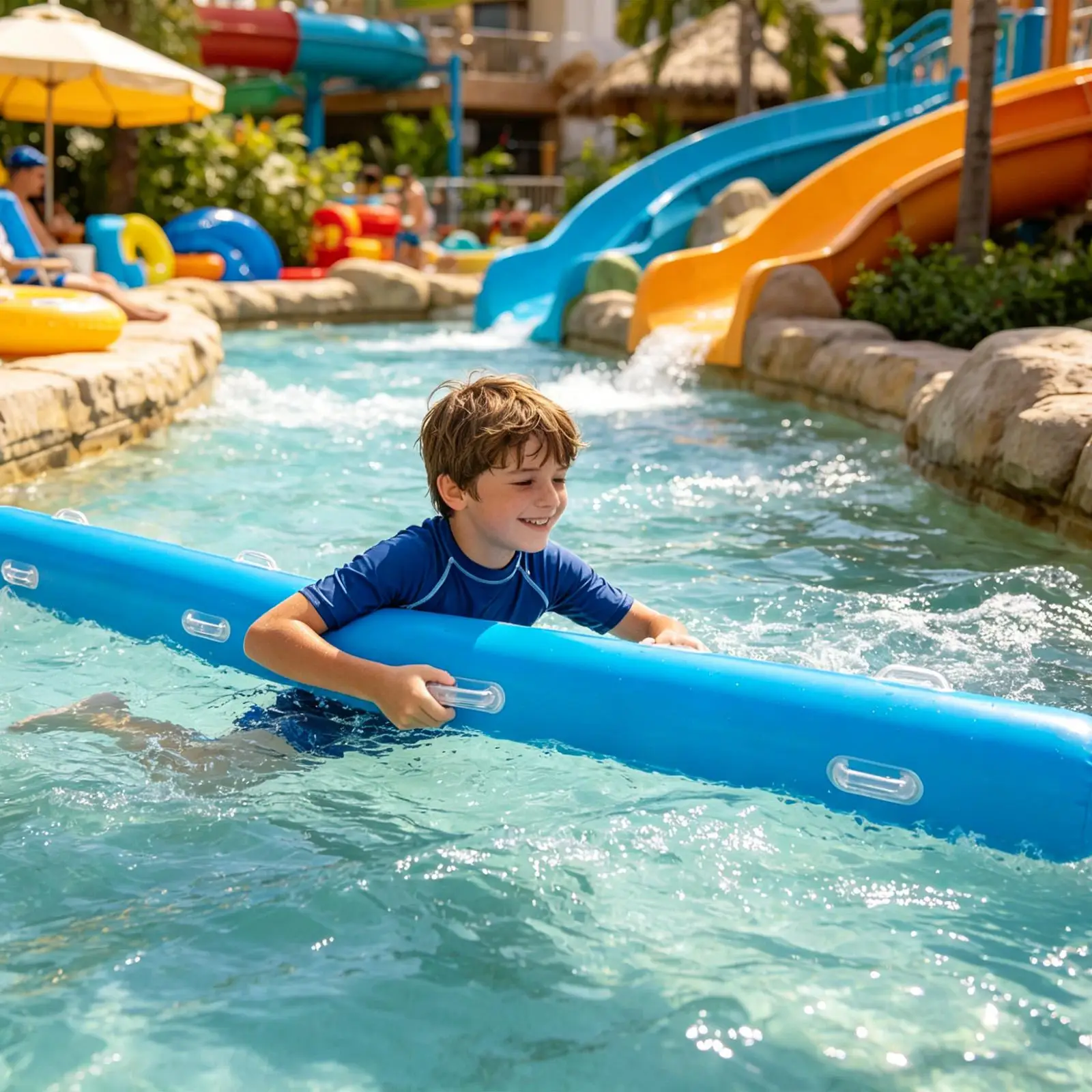 Pool Inflatable Sticks Pool Swim Floats With Handles PVC Floating Noodle For Kids Adults Summer Backyard Party Water Park Beach