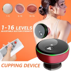 Chinese Electric Cupping Set,16 Modes Smart Neck Massage Device for Women Mums,Meridian Dredging Scraping Instrument for Gifts