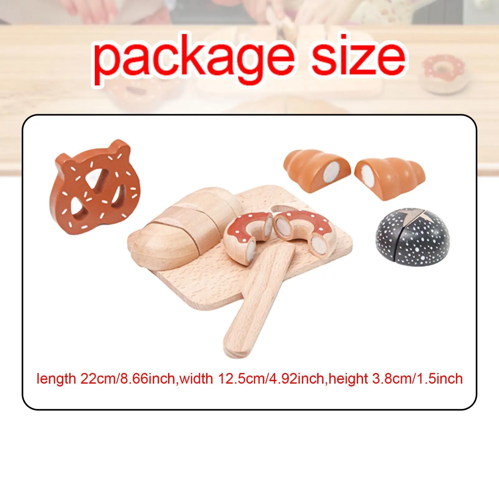 Wooden Toy Kitchen Food Cutting Toys Wooden Food Cutting Toy Set for Kids