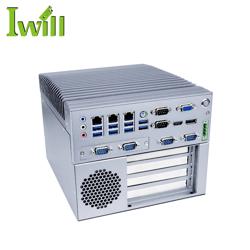 Professional Design I3 6100T Fanless Industrial Mini Pc DDR4 2 I211-AT Lan VGA HD DP Mini Box PC for Retail Solutions