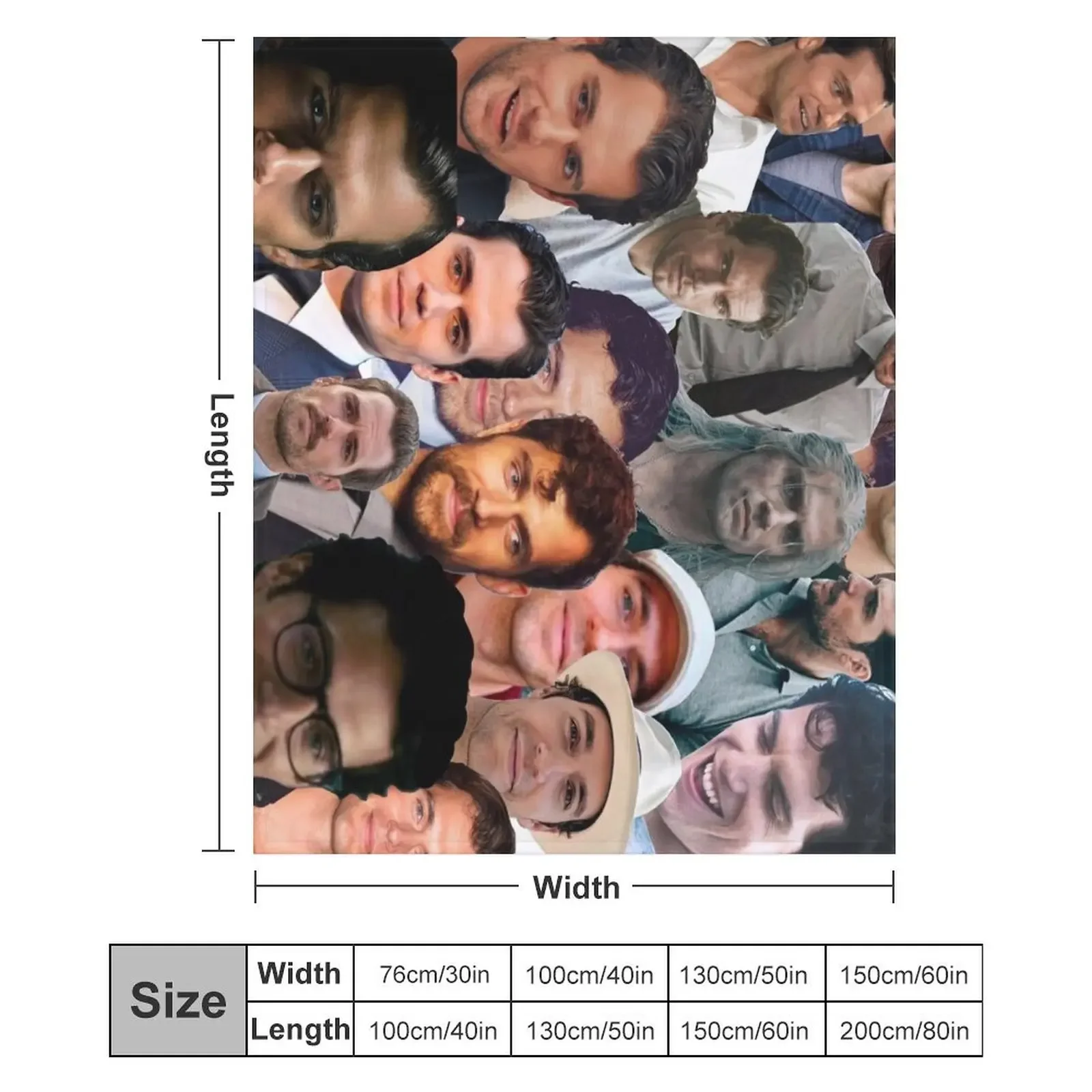 Henry Cavill Photo Collage Throw Blanket Sofa Quilt Hair Soft Plush Plaid Quilt Blankets