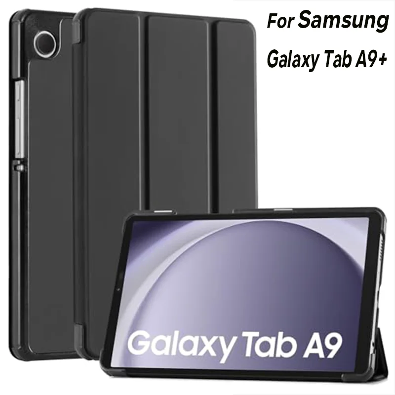 For Samsung Galaxy Tab A9 Plus Case 11 inch Flip Stand Magnetic Soft TPU Back for Galaxy Tab А9 2023 SM-X110 SM-X115 Tablet Case