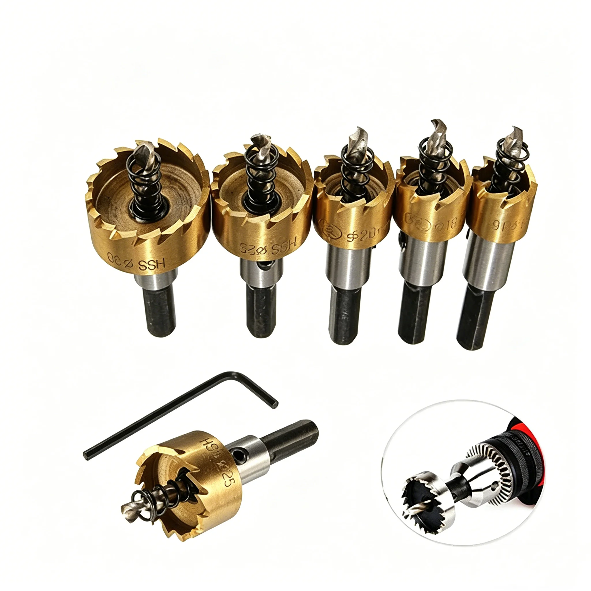 conjunto-de-5-brocas-serra-copo-serrilhadas-para-abrir-furos-em-metal-aluminio-plastico-e-madeira-–-ferramenta-de-marcenaria-16-185-20-25-30mm