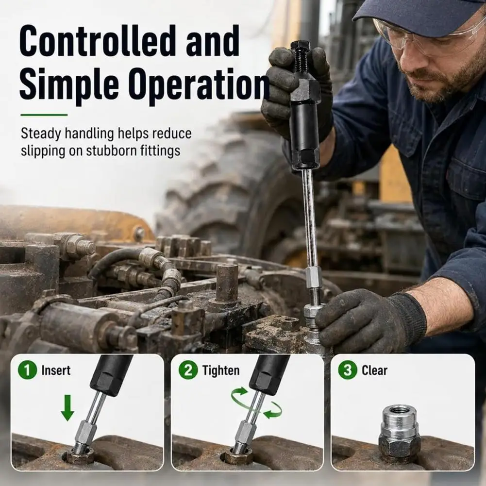 Grease Fitting Unclogger Tool Clogged Grease Zerk Cleaner Heavy Duty Grease Fitting Tool Zerk Nipple Unclogger for Vehicles