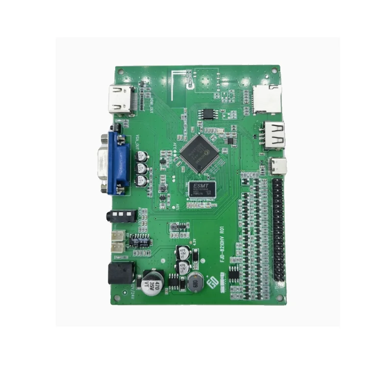 Serial port Communication high-definition 1080P video playback motherboard MP5 decoder HDMI and VGA synchronous output module