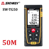 SNDWAY New Laser distance meter 50m range finder rangefinder measure tape laser roulette tools Diastimeter build device SW-TG50