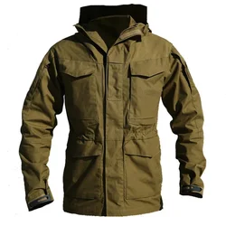 M65 UK   Clothes Outdoor Tactical Windbreaker Men Winter Autumn Waterproof Coat Hoodie Hunting Field Jacket