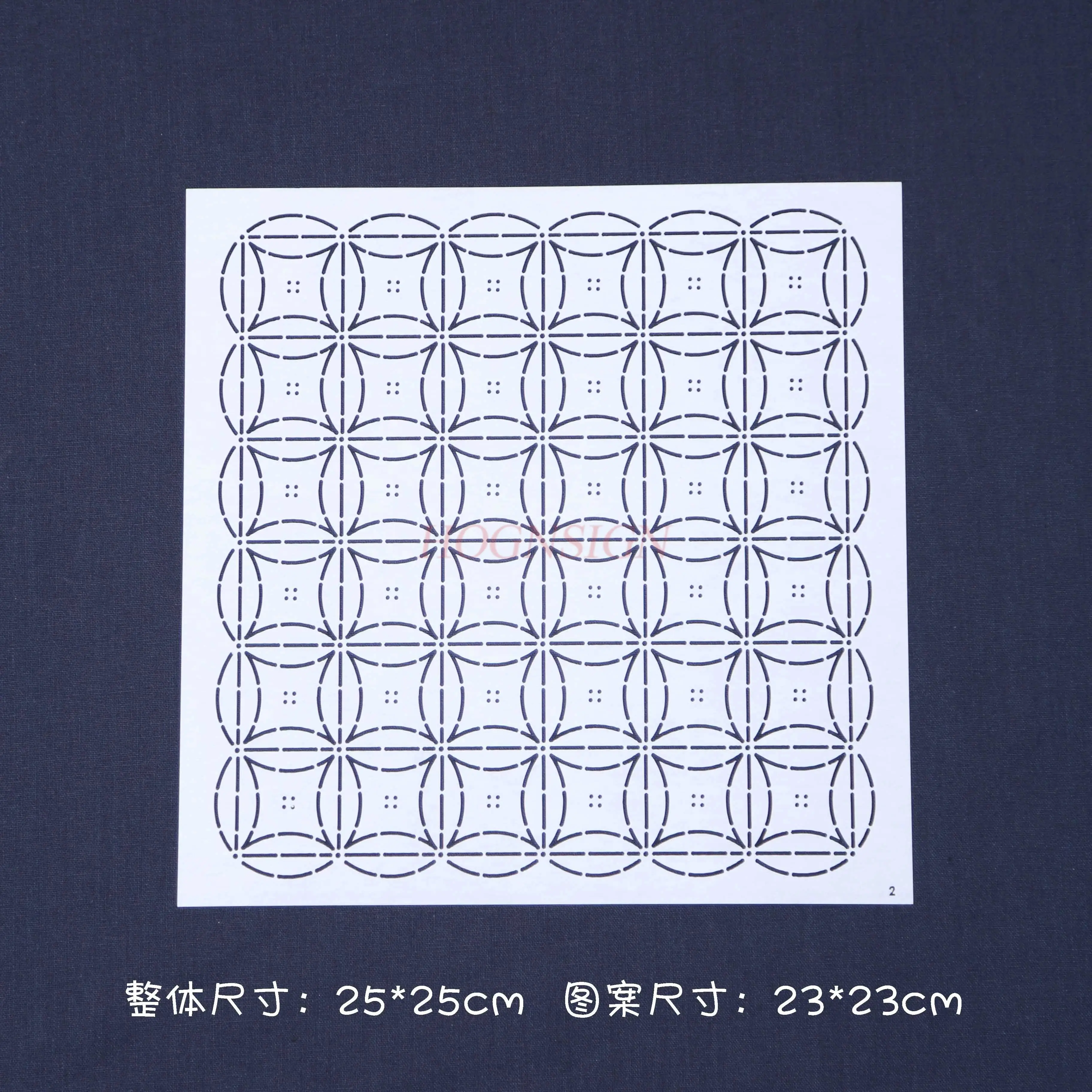 1pcs Stitch Embroidery Soft Template Copper Coin Pattern Creative Geometric Shape Hand Embroidery Template
