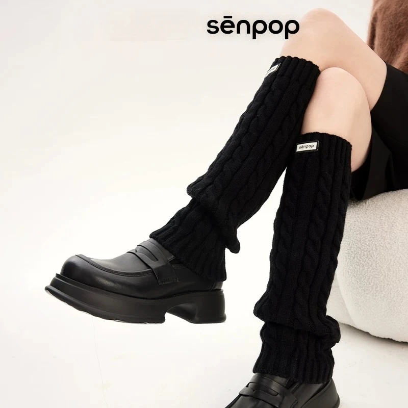 جوارب Senpop النسائية المصنوعة من الصوف المكدس #4