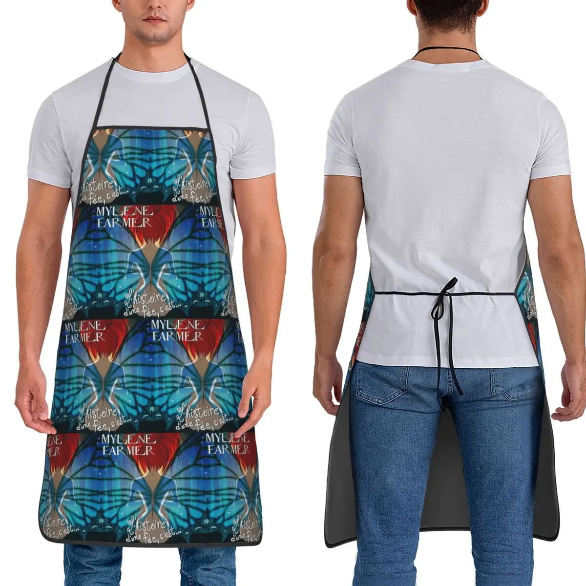 

Фартук-нагрудник Mylene Farmer (французская певица) для кухни, уборки, рисования, без рукавов, для женщин и мужчин