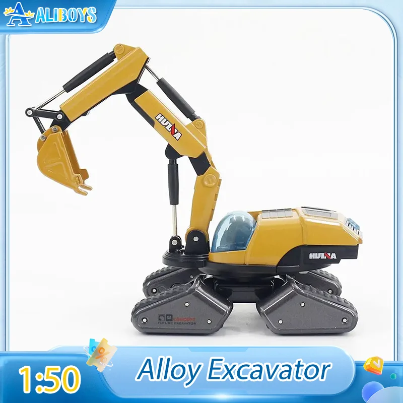 

Huina 1703 1:50 Diecast Excavator Alloy Simulation Dump Truck Suitable for Training Children's Hand and Brain Coordination