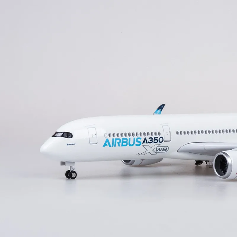 2025 New 1/142 Scale Diecast Model XWB Prototype Airbus A350 Airline With Light and Wheel Resin Airplane Collection Display Gift