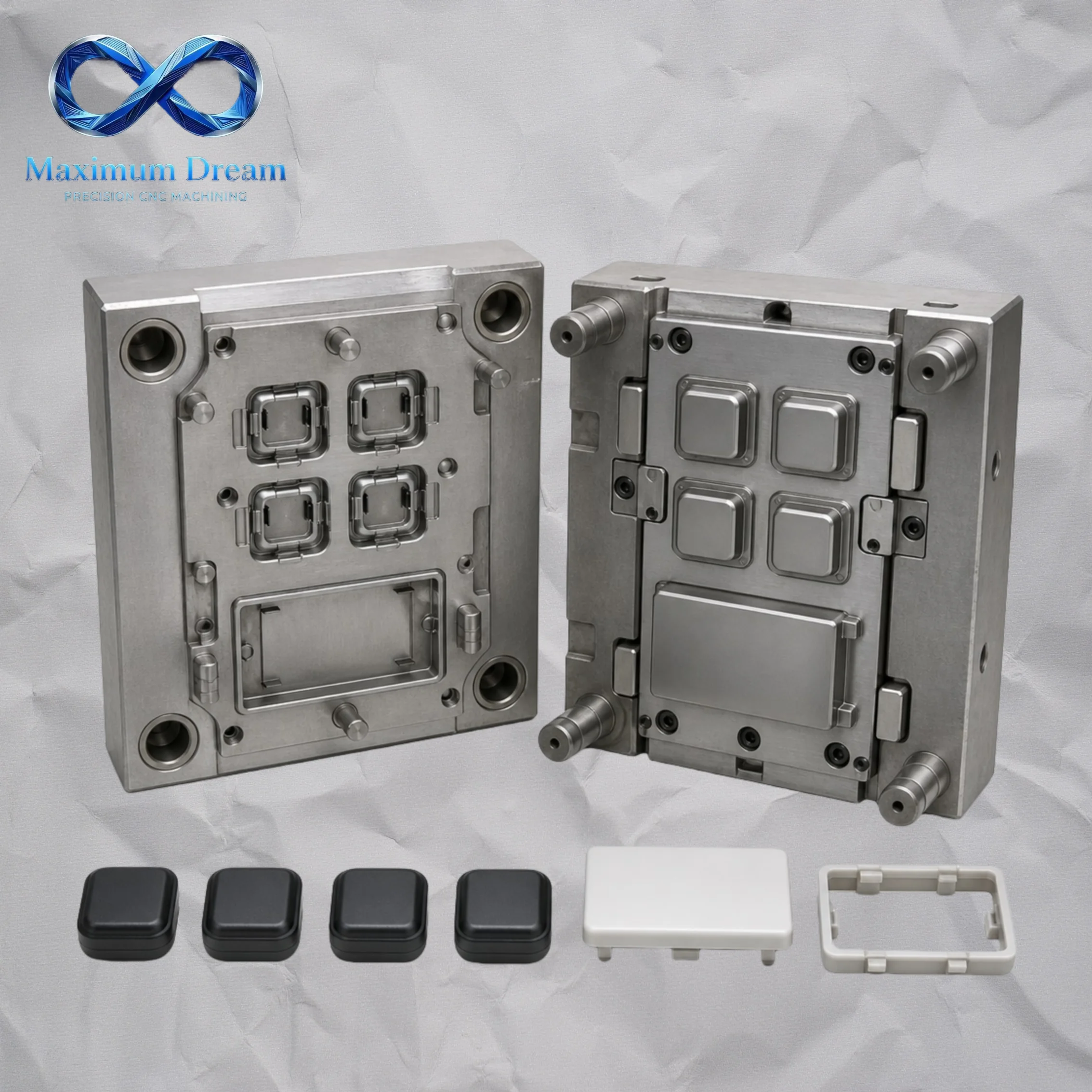 Custom Plastic Parts Injection Molding Service Low to High Volume ABS PC PP PE POM Molded Components for Automotive Electronics