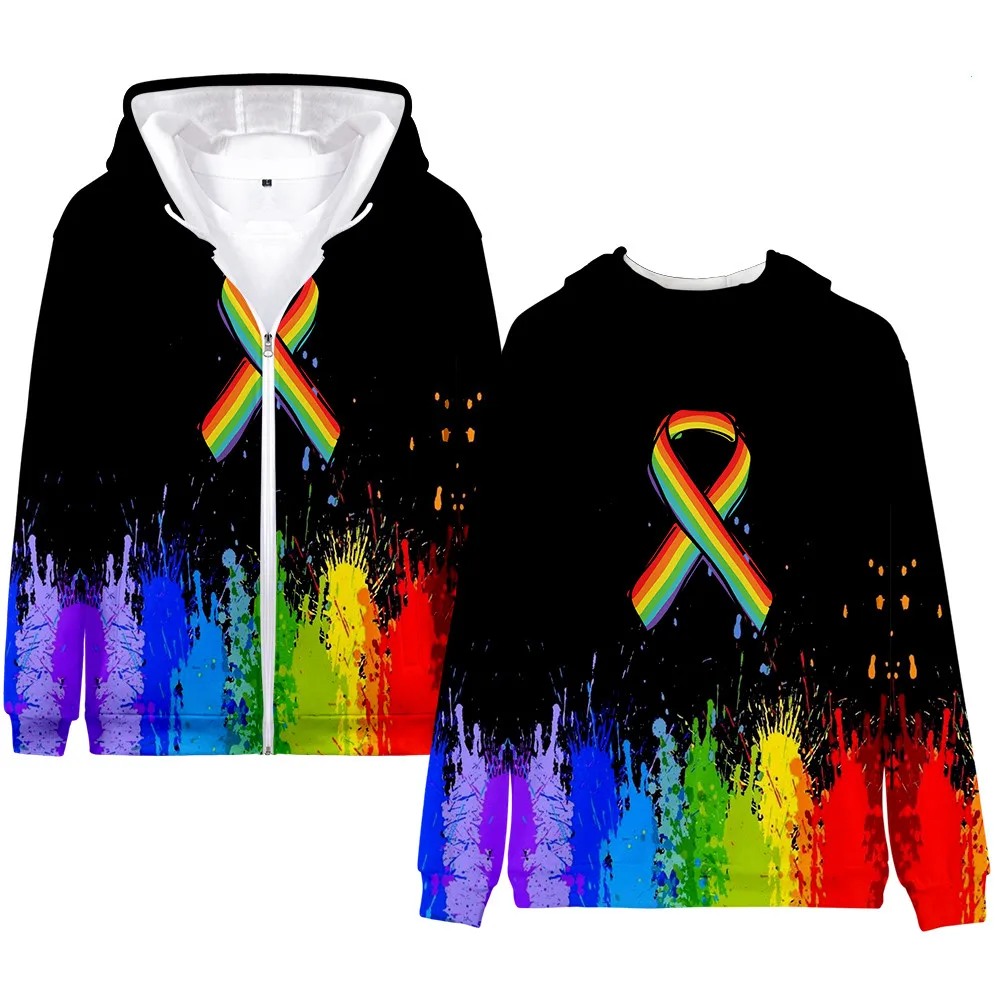 Sudadera con capucha de bandera LGBT para hombre y mujer, ropa colorida de arcoíris para decoración del hogar Gay, ropa amigable con el orgullo lesbiana Gay, Tops