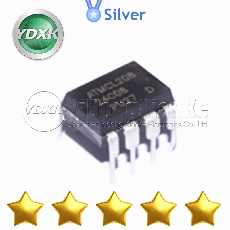 AT24C08 SOP8 Electronic Components AT24C08AN AT24C08C-SSHM AT24C08C-SSHM-B AT24C08C-SSHM-T AT24C08D-SSHM-T New Original AT24C08N